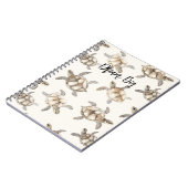 Beach Coast Ocean Sea Turtles Notitieboek (Linkerzijde)