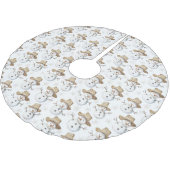 Beach Coast Snowman Kerstmis Kerstboom Rok (Gekanteld)