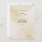 Beach Coast Tropical Bachelorette Weekend Kaart (Achterkant)