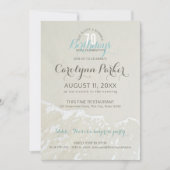 Beach Coastal 70ste verjaardag Kaart (Voorkant)