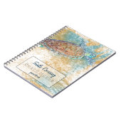 Beach Coastal Art met Zee Turtle Notitieboek (Linkerzijde)