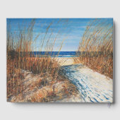 Beach Coastal Art Vacature Huur Gastenboek (Achterkant)
