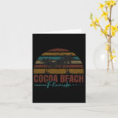 Beach Coastal City Vakantie Souvenir Cocoa Beach Kaart (Gele Bloem)