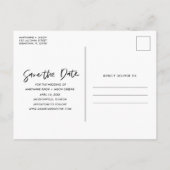 Beach Coastal Florida Wedding Save the Date Aankondigingskaart (Achterkant)