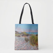Beach Coastal | Kunstschilder Tote Bag (Voorkant)