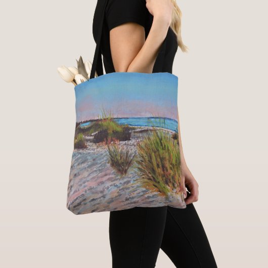 Beach Coastal | Kunstschilder Tote Bag (Dichtbij)