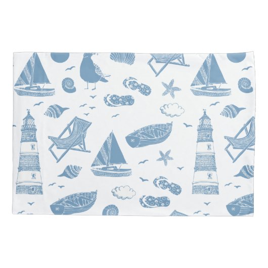 Beach Coastal Kussensloop (Achterkant)