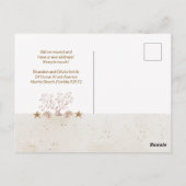 Beach Coastal New Home Verhuisaankondiging Briefkaart (Achterkant)
