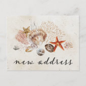 Beach Coastal New Home Verhuisaankondiging Briefkaart (Voorkant)