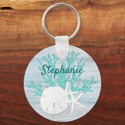 Beach Coastal op maat Sleutelhanger (Voorkant)