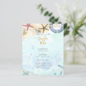 Beach Coastal Photo Nuestra Boda Invitation (Staand voorkant)