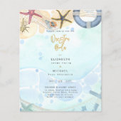Beach Coastal Photo Nuestra Boda Invitation (Voorkant)