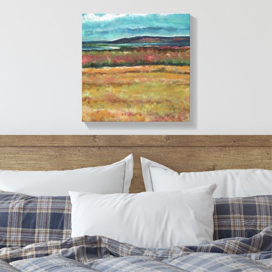 Beach Coastal Sand Dune Shoreline Art Canvas Afdruk (Insitu (Slaapkamer))