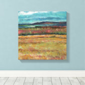 Beach Coastal Sand Dune Shoreline Art Canvas Afdruk (Insitu (Houten vloer))