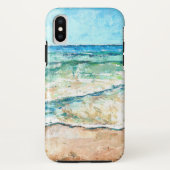 Beach Coastal Shoreline Artwork Case-Mate iPhone Case (Achterkant)