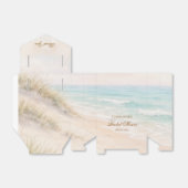 Beach coastal summer bridal shower bedankdoosjes (Uitgevouwen)