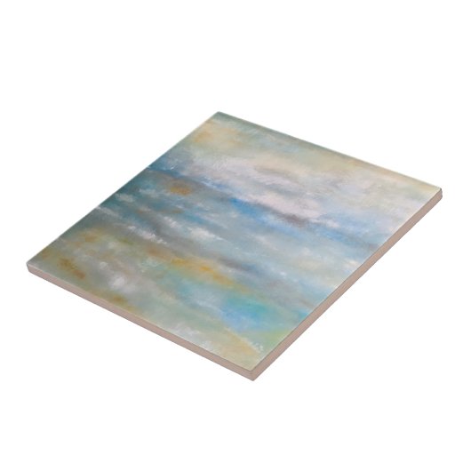 Beach Coastal Theme Abstracte Beach Art Tegeltje (Zijkant)