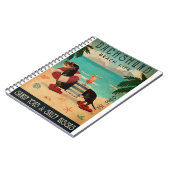  Beach Cocktail Life Dachshund Notitieboek (Linkerzijde)