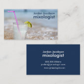 Beach Cocktail Visitekaartjes (Voorkant / Achterkant)