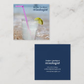 Beach Cocktail Visitekaartjes (Voorkant / Achterkant)