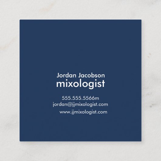 Beach Cocktail Visitekaartjes (Achterkant)