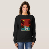 Beach Coconut Tree Retro Graphic Gohic Summer Trui (Voorkant volledig)