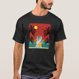 Beach Coconut Tree Retro Graphic Hedegel Summer T-shirt
