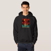 Beach Coconut Tree Retro Graphic Pitbull Dog Summi Hoodie (Voorkant volledig)