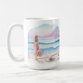 Beach Coffee Mok - Valentijnsdag cadeau voor haar (Links)