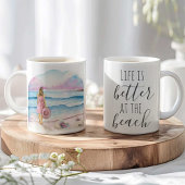 Beach Coffee Mok - Valentijnsdag cadeau voor haar