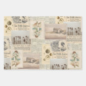 Beach Collage French  Seaside Briefkaart Inpakpapier Vel (Voorkant 2)