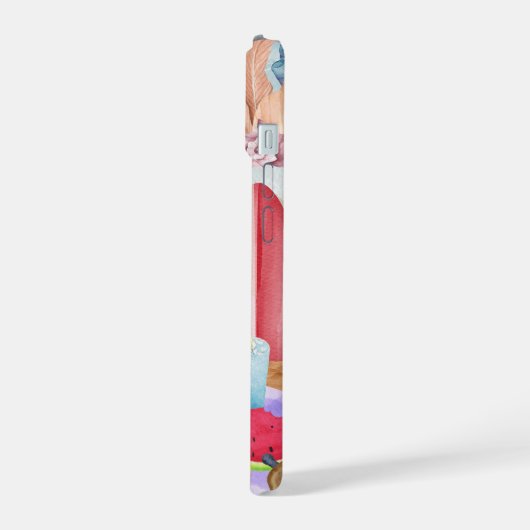 Beach Collage, Ocean & Summer Vibes Telefoonhoesje iPhone 15 Case (Linkerkant)