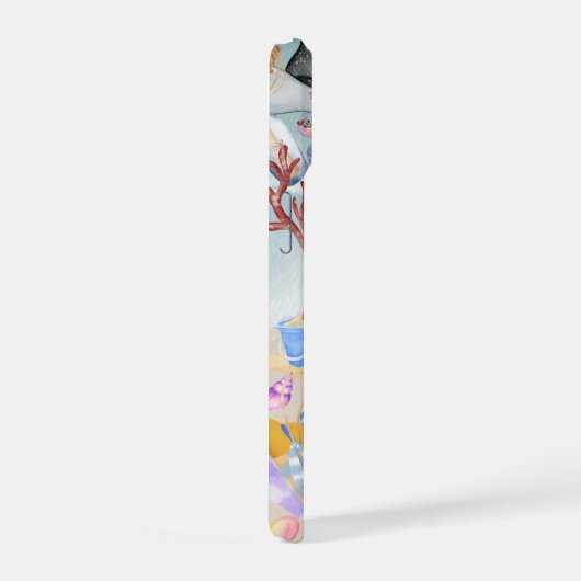 Beach Collage, Ocean & Summer Vibes Telefoonhoesje iPhone 15 Case (Rechterkant)