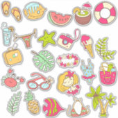 Beach Collectie Pack Sticker (Voorkant)