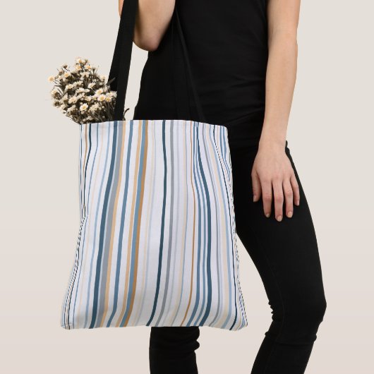 Beach Color stripes Canvas tas (Dichtbij)