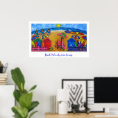 Beach Colors Painting Print (Thuiskantoor)