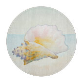 Beach Conch Shell Nautische Oceaan Snijplank (Voorkant)