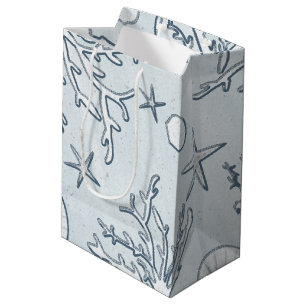 Beach Coral Reef Zee Shell & Starfish Gift Bag Medium Cadeauzakje