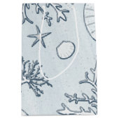 Beach Coral Reef Zee Shell & Starfish Gift Bag Medium Cadeauzakje (Voorkant)