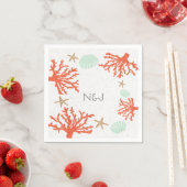 Beach Coral Reef Zee Shell & Starfish servetten (Insitu)