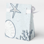 Beach Coral Reef Zee Shell & Zeester Favor Boxen Bedankdoosjes (Achterkant)