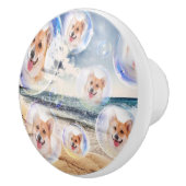 Beach Corgis Keramische Knop (Rechts)