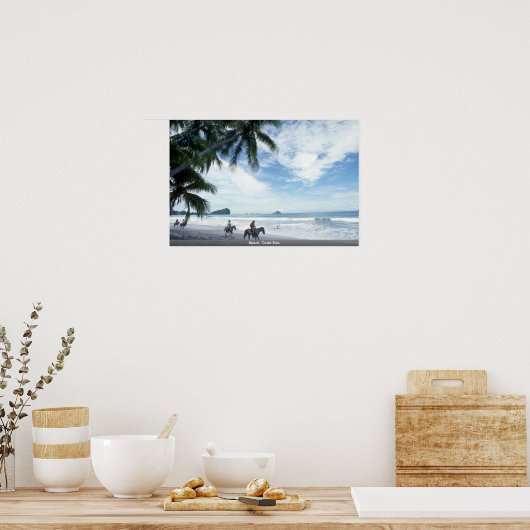 Beach, Costa Rica Poster (Keuken)