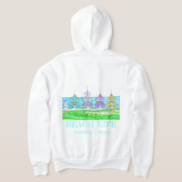 Beach Cottage Brights Zippered Hoodie