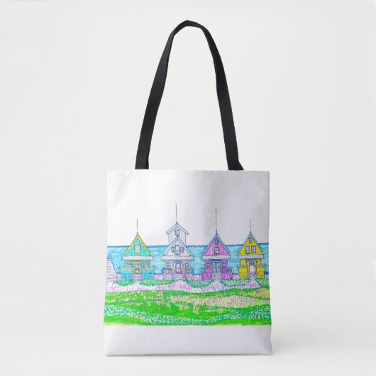 Beach Cottage Canvas tas (Voorkant)
