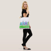 Beach Cottage Canvas tas (Op model)