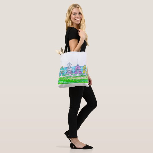 Beach Cottage Canvas tas (Op model)