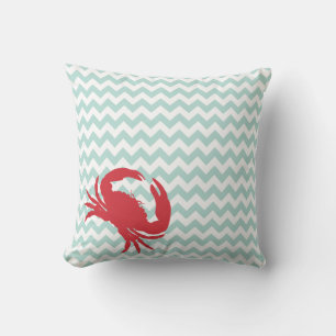 Beach Cottage Crabby Chic Accent Pillow Kussen