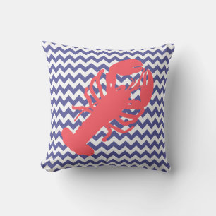 Beach Cottage Lobster Accent Pillow Kussen
