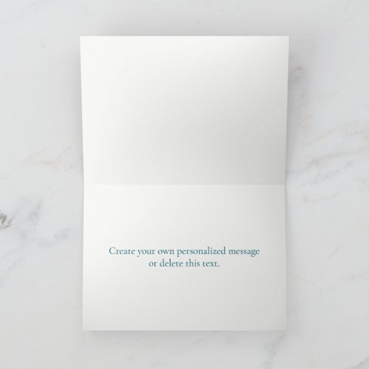 Beach Cottage Pastel Waterverf Bedankkaart (Binnen)